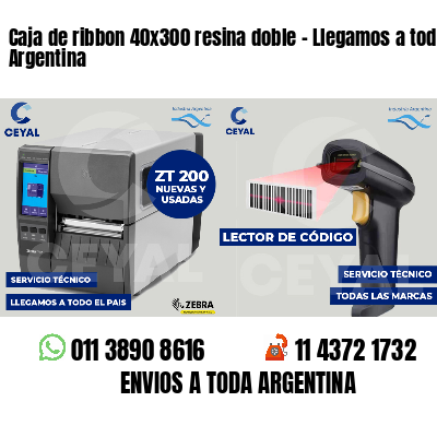 Caja de ribbon 40x300 resina doble - Llegamos a toda Argentina