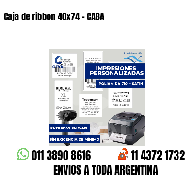 Caja de ribbon 40x74 - CABA