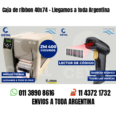 Caja de ribbon 40x74 - Llegamos a toda Argentina