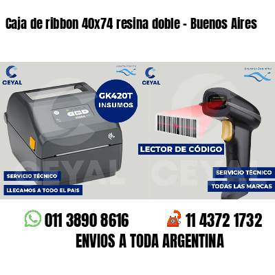 Caja de ribbon 40x74 resina doble - Buenos Aires