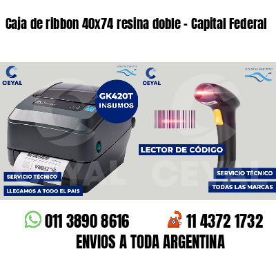 Caja de ribbon 40x74 resina doble - Capital Federal