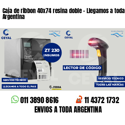 Caja de ribbon 40x74 resina doble - Llegamos a toda Argentina