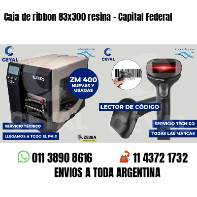 Caja de ribbon 83x300 resina - Capital Federal