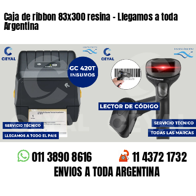 Caja de ribbon 83x300 resina - Llegamos a toda Argentina