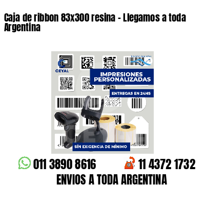 Caja de ribbon 83x300 resina - Llegamos a toda Argentina
