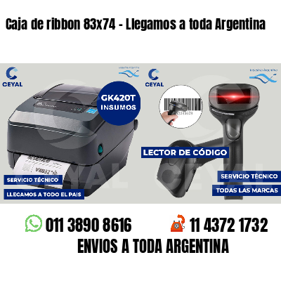 Caja de ribbon 83x74 - Llegamos a toda Argentina