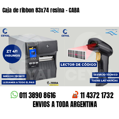 Caja de ribbon 83x74 resina - CABA