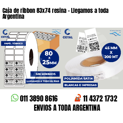 Caja de ribbon 83x74 resina - Llegamos a toda Argentina