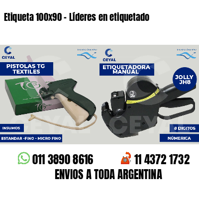 Etiqueta 100x90 - Líderes en etiquetado