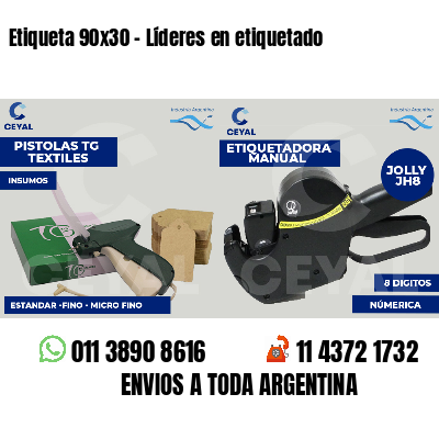 Etiqueta 90x30 - Líderes en etiquetado