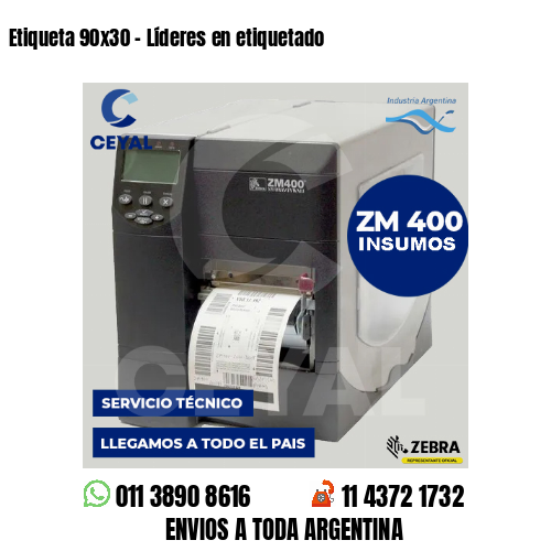 Etiqueta 90×30 – Líderes en etiquetado