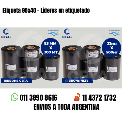 Etiqueta 90x40 - Líderes en etiquetado