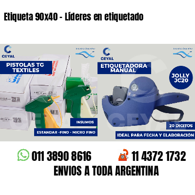 Etiqueta 90x40 - Líderes en etiquetado