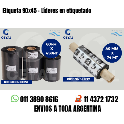 Etiqueta 90x45 - Líderes en etiquetado