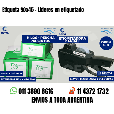 Etiqueta 90x45 - Líderes en etiquetado
