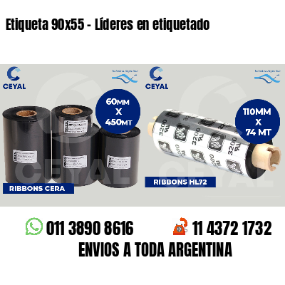 Etiqueta 90x55 - Líderes en etiquetado