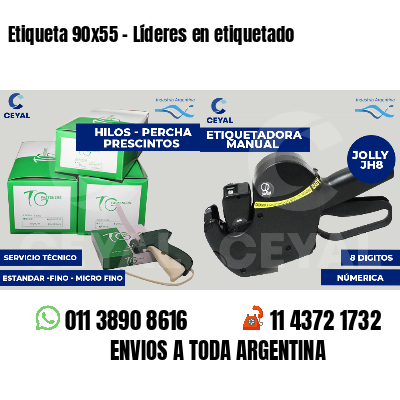 Etiqueta 90x55 - Líderes en etiquetado