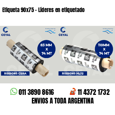 Etiqueta 90x75 - Líderes en etiquetado