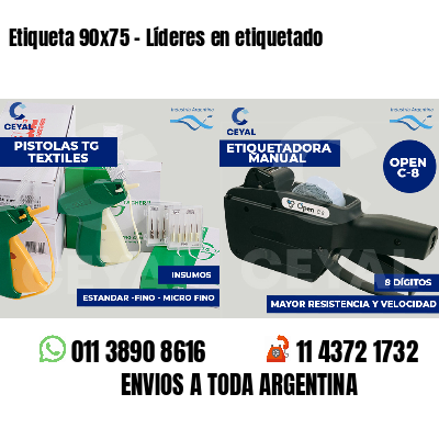 Etiqueta 90x75 - Líderes en etiquetado