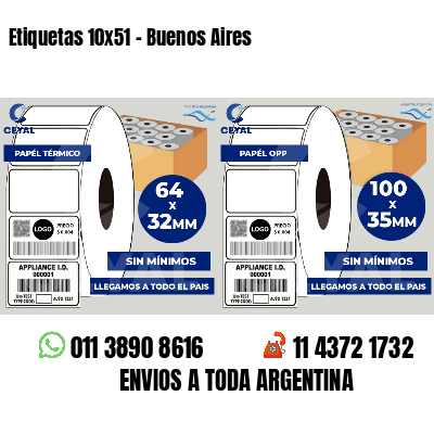Etiquetas 10x51 - Buenos Aires