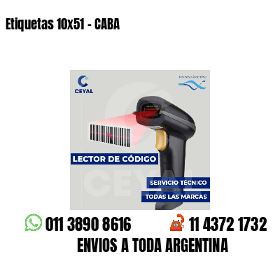 Etiquetas 10x51 - CABA