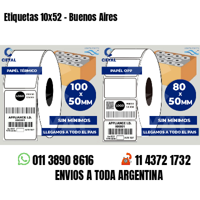 Etiquetas 10x52 - Buenos Aires