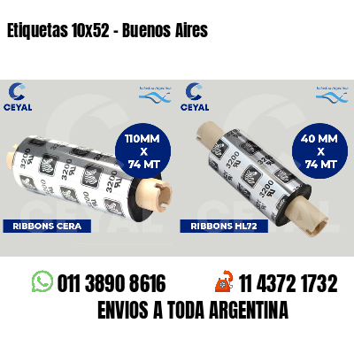 Etiquetas 10x52 - Buenos Aires
