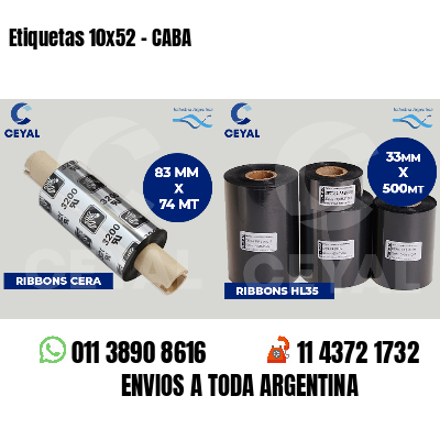 Etiquetas 10x52 - CABA