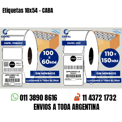 Etiquetas 10x54 - CABA