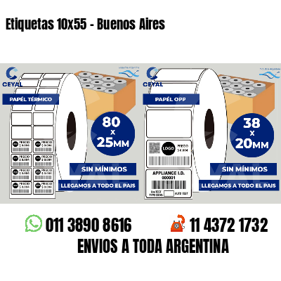 Etiquetas 10x55 - Buenos Aires