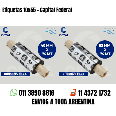 Etiquetas 10x55 - Capital Federal