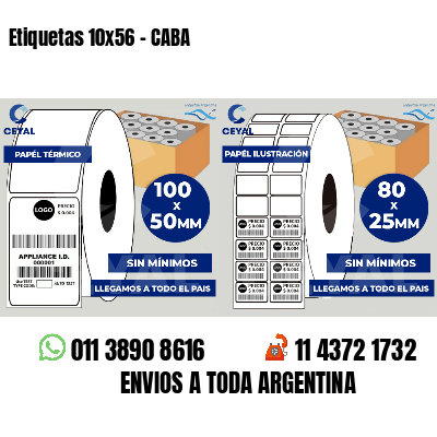 Etiquetas 10x56 - CABA