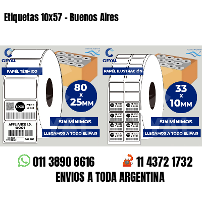 Etiquetas 10x57 - Buenos Aires