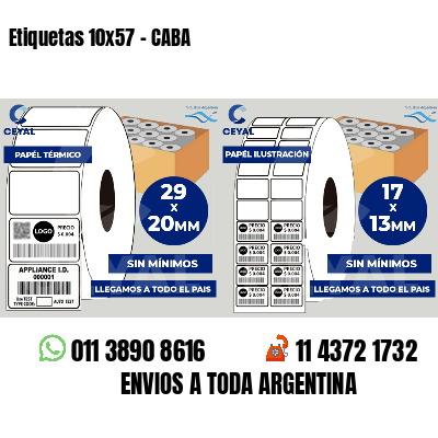 Etiquetas 10x57 - CABA