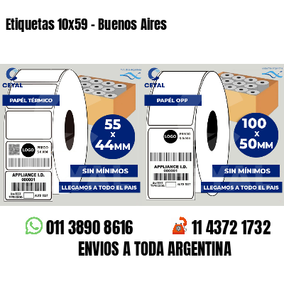 Etiquetas 10x59 - Buenos Aires