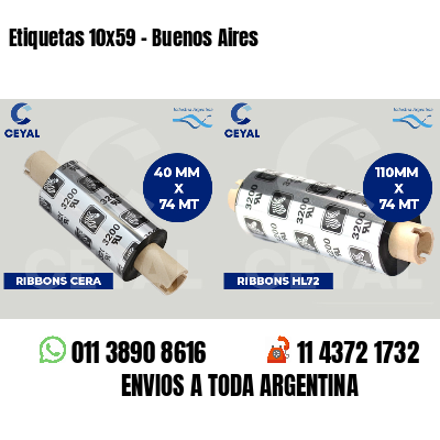Etiquetas 10x59 - Buenos Aires