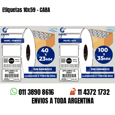 Etiquetas 10x59 - CABA
