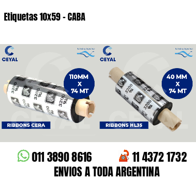 Etiquetas 10x59 - CABA
