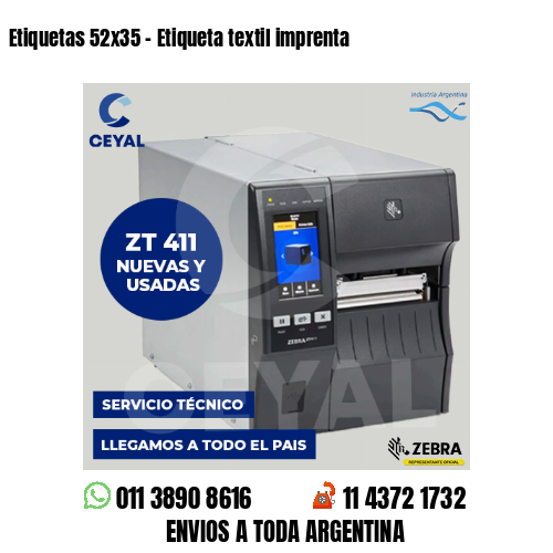 Etiquetas 52×35 – Etiqueta textil imprenta