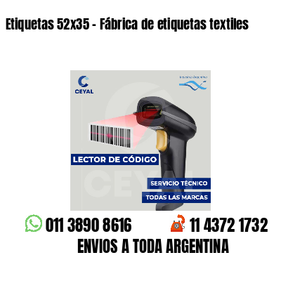 Etiquetas 52x35 - Fábrica de etiquetas textiles