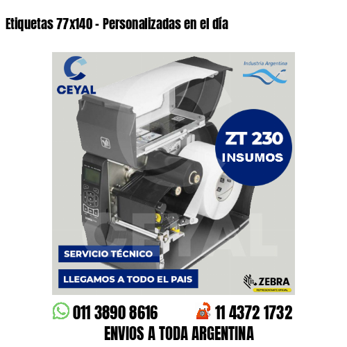 Etiquetas 77×140 – Personalizadas en el día