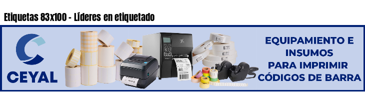 Etiquetas 83x100 - Líderes en etiquetado