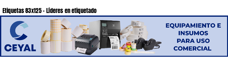 Etiquetas 83x125 - Líderes en etiquetado