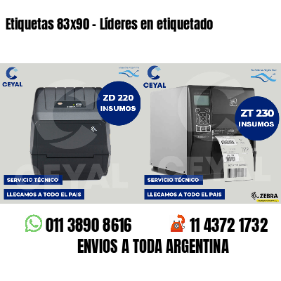 Etiquetas 83x90 - Líderes en etiquetado