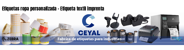 Etiquetas ropa personalizada - Etiqueta textil imprenta