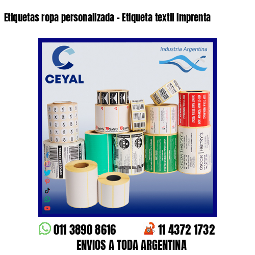 Etiquetas ropa personalizada – Etiqueta textil imprenta