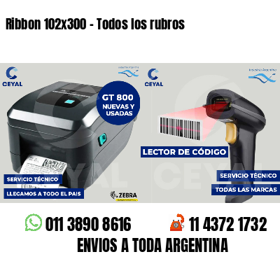Ribbon 102x300 - Todos los rubros