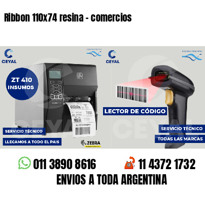 Ribbon 110x74 resina - comercios