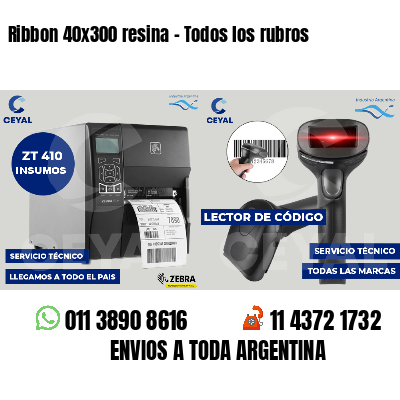 Ribbon 40x300 resina - Todos los rubros