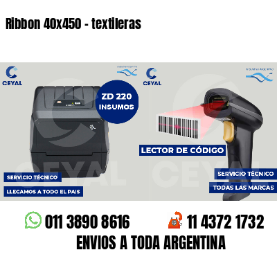 Ribbon 40x450 - textileras